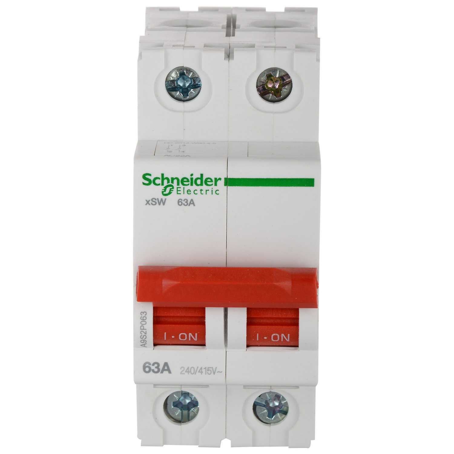 Isolator 63A Double Pole Schneider
